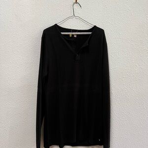 Black Long Sleeve Tee Casual Shirt